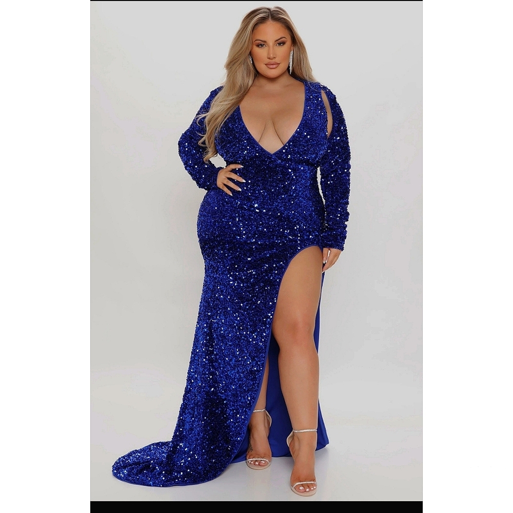 Royal Blue Sequin Dress